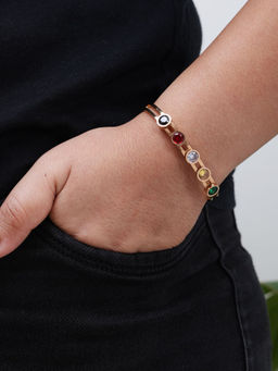 Viari Accessories - Multi Gemstone Bangle
