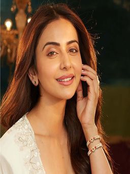 Accessher - Gold Plated Bangles with Cream Pearls Pink-Green Flower Design (Pack of 4)