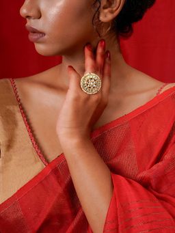 Teejh - Kirtana Gold and White Ring