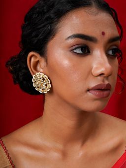 Teejh - Lalima Gold and White Stud