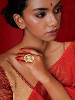 Teejh - Madan Gold and White Ring