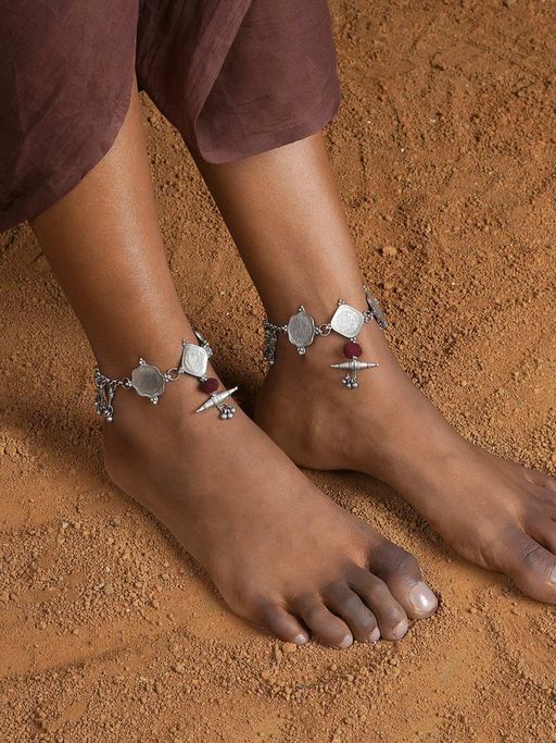 Teejh Satamana Coin Anklet
