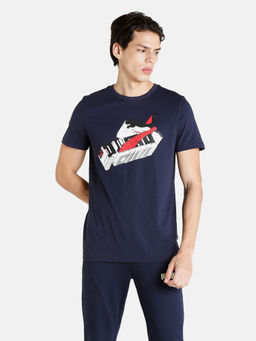 Puma - Sneaker Inspired Tee Men Blue T-shirt