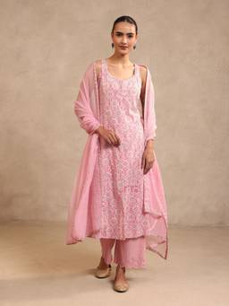 Jaipuri Banno - Pink Sleeveless Summer Kurta and Pant