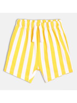 MINI KLUB - Yellow & White Cotton Stripes Shorts