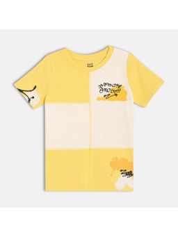 MINI KLUB - Cotton Half Sleeves Text Printed T-Shirt