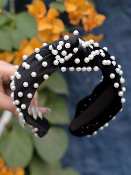 So Fetch - Jet-Setter Black Velvet Headband