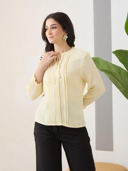 Latin Quarters - Women Yellow Solid Top