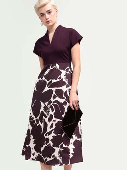 RAREISM - Abstract Print Midi Dress