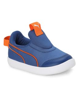 Puma - Court Flex Slip On Infant Kids Blue Casual Shoes