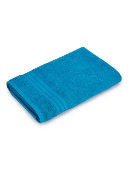 Layers - Be Bold 100% Cotton 450 GSM Blue Solid Bath Towel