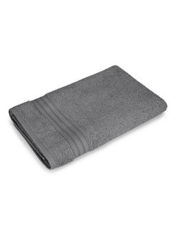 Layers - Be Bold 100% Cotton 450 GSM Grey Solid Bath Towel