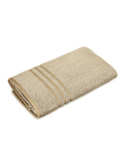 Layers - Basicx 100% Cotton 380 GSM Cream Solid Bath Towel