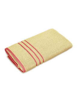 Layers - Basicx 100% Cotton 380 GSM Yellow Solid Bath Towel