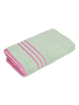 Layers - Basicx 100% Cotton 380 GSM Green Solid Bath Towel