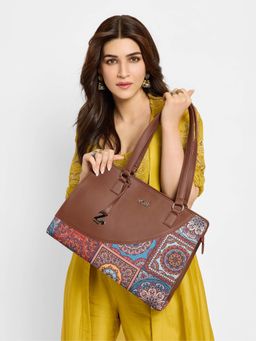 Zouk - Multicolour Mandala Print Office Essential Shoulder Bag