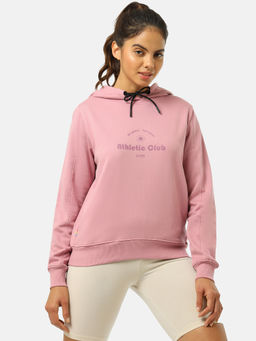 CULT - Womens Typographic Print Cotton Sweatshirt with Pockets