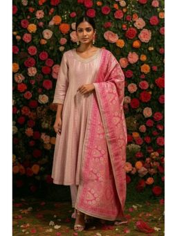 HERITAGE - Lavender Kashish Chanderi Silk Kurta with Pant and Dupatta