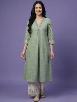 SPAN - Women Green Kurta
