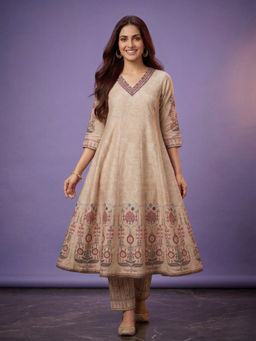 SPAN - Women Beige Kurta
