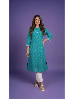 SPAN - Women Blue Kurta
