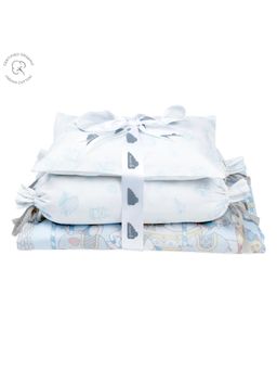 Masilo - Organic Cotton Bedding Set,Gift Set, Adorable characters Pack of 4-Carnival