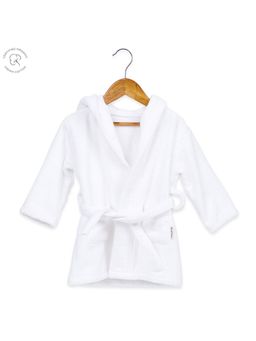 Masilo - Soft towelling cotton,Cozy hooded Bathrobe Towel,Lightweight Pack of 1-White