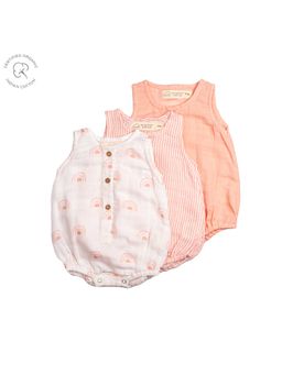 Masilo - Organic Muslin Baby Romper - Over The Rainbow