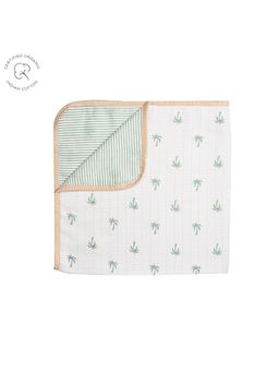 Masilo - Organic Muslin Blanket - Palm Paradise