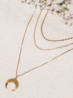 Lilly & Sparkle - Women Gold-Plated Layered Necklace