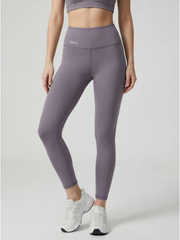 Fitkin - Women's Grey High Waist Core Solid Leggings with Back Pocket