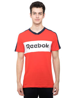 Reebok - Te Ll Ss Graphic Tee Red Training T-shirt
