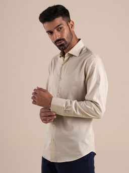 Andamen - Silverskin Slim Fit Khaki Shirt