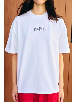 Bonkers Corner - White Printed Crew Neck T-Shirt