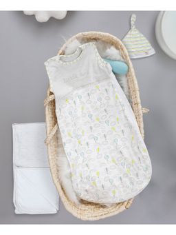 Mi Arcus - Soft Cotton Gift Set – Pk of 3 (Sleeping Bag, Baby Wrap & Cap), Multicolor