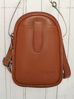Stamp - Leather Tan Color Handbag