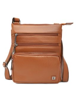 Stamp - Leather Tan Color Handbag