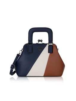 Lavie Signature - Women Macon Frame Colorblock Satchel Bag With Detachable Strap