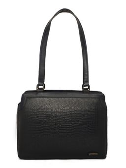 Stamp - Leather Black Color Handbag