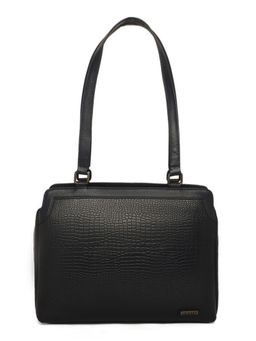 Stamp - Leather Black Color Handbag