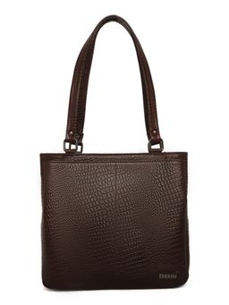 Stamp - Leather Brown Color Handbag