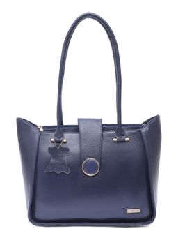Stamp - Leather Blue Color Handbag