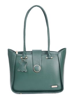 Stamp - Leather Green Color Handbag