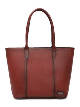 Stamp - Leather Cherry Color Handbag