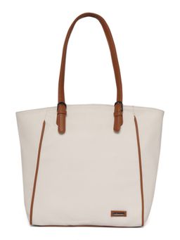 Stamp - Leather White Womens Tote Bag
