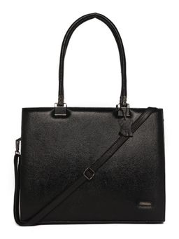 Stamp - Leather Black Womens Tote Bag