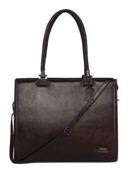 Stamp - Leather Brown Womens Tote Bag