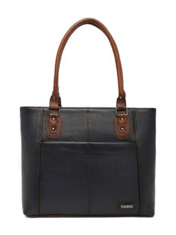 Stamp - Leather Blue Color Handbag