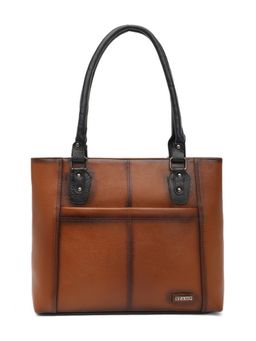 Stamp - Leather Tan Color Handbag