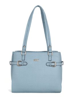 Stamp - Leather Blue Color Handbag
